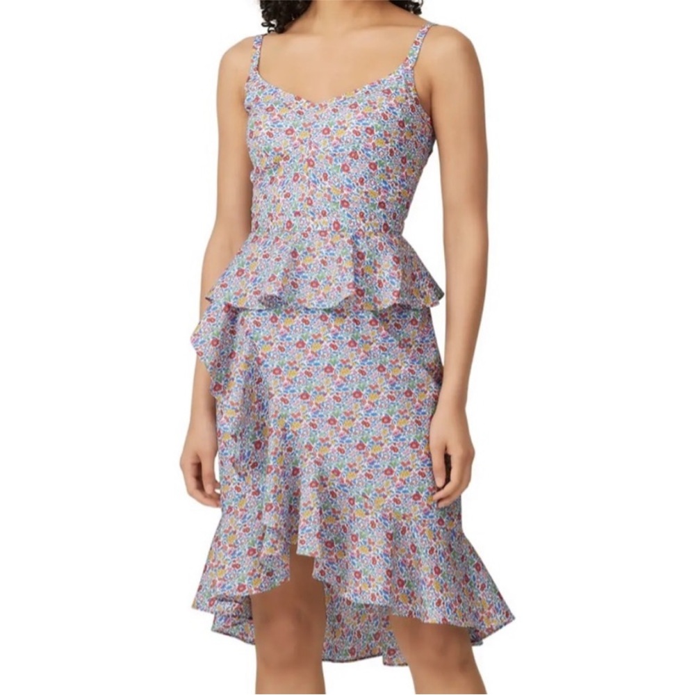 J. Crew Liberty Floral Cotton Sosi Ruffle Dress - Picture 1 of 10